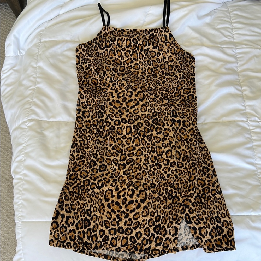 Leopard Print Mini Dress
